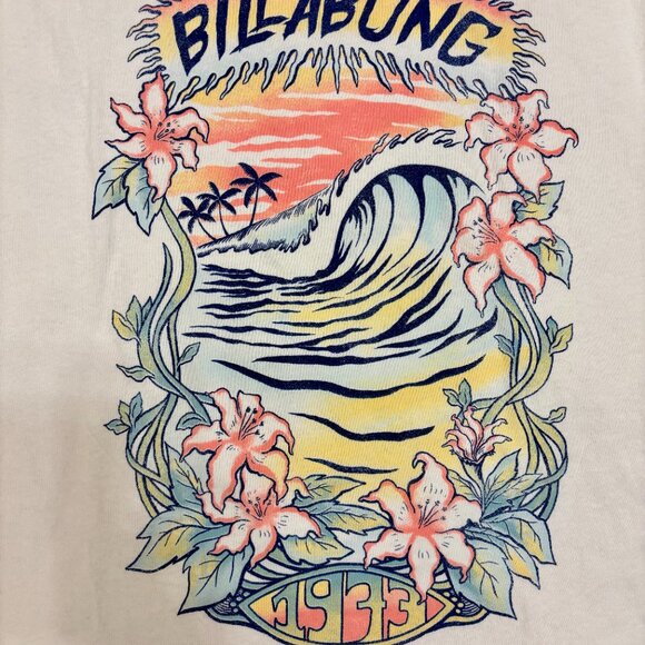 Billabong Short Sleeve Tee NWT-Kissed By The Sun Graphic T-Shirt - Picture 2 of 5